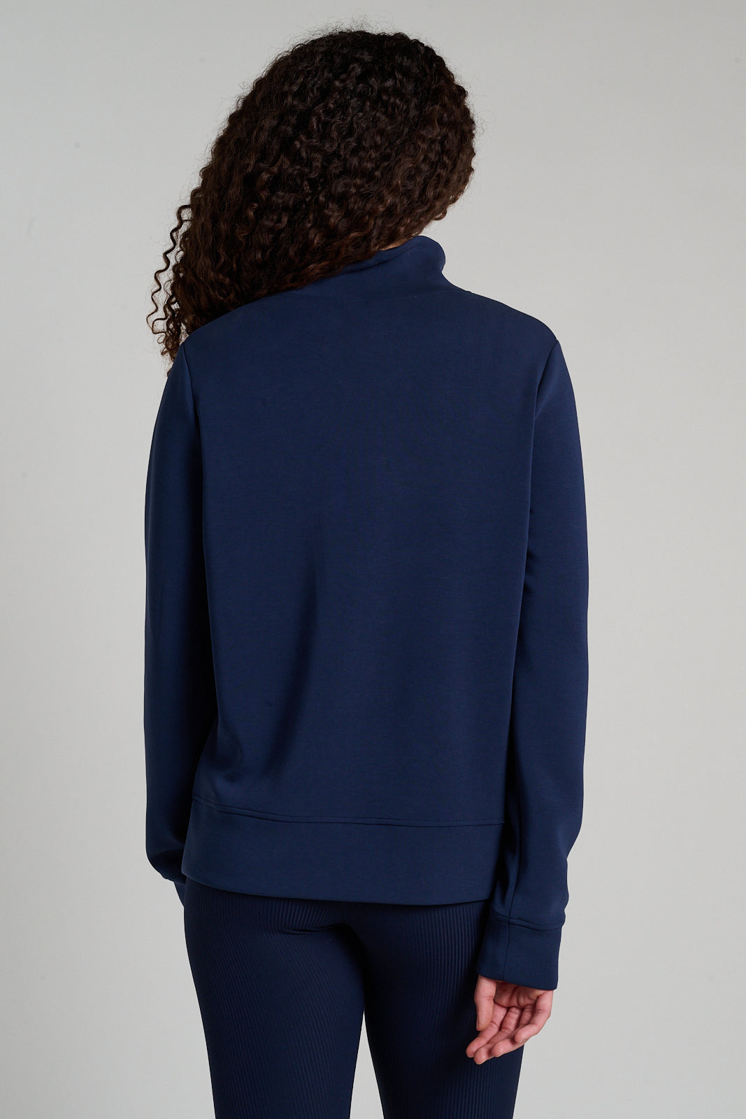 MPG | Dreamweave Mock Neck Sweatshirt | Navy Blazer