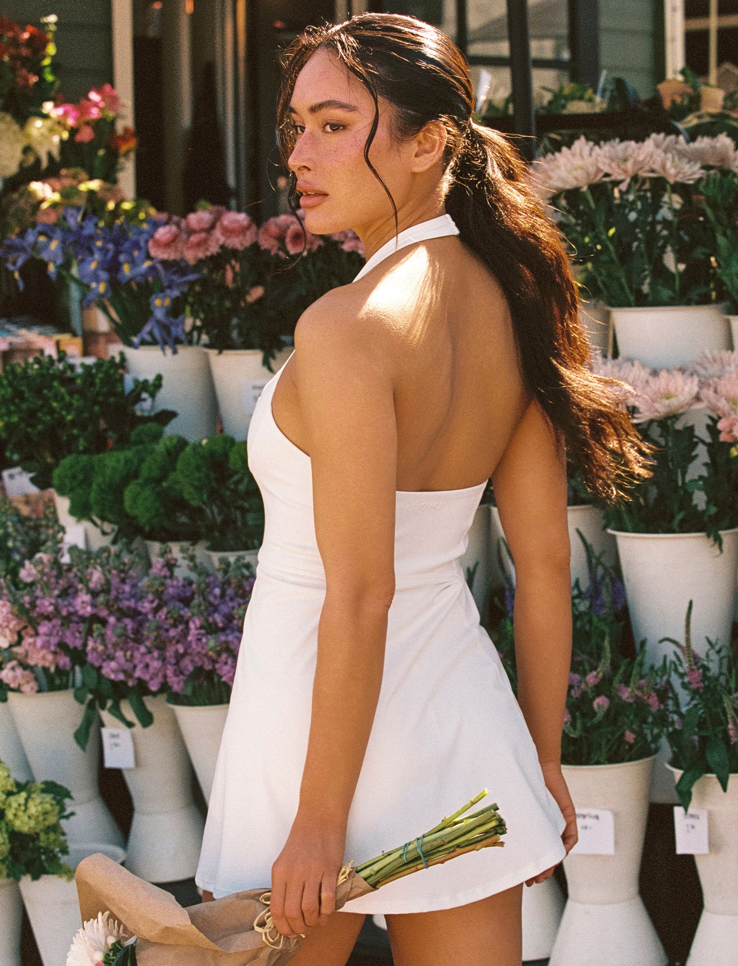 White | Model: Kristen (size: S) | Hover