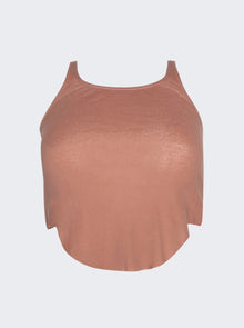 Women | Rick Owens DRKSHDW | Basic Cropped Tank Dark | Pink