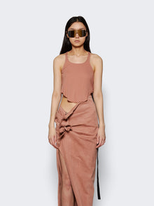 Women | Rick Owens DRKSHDW | Basic Cropped Tank Dark | Pink