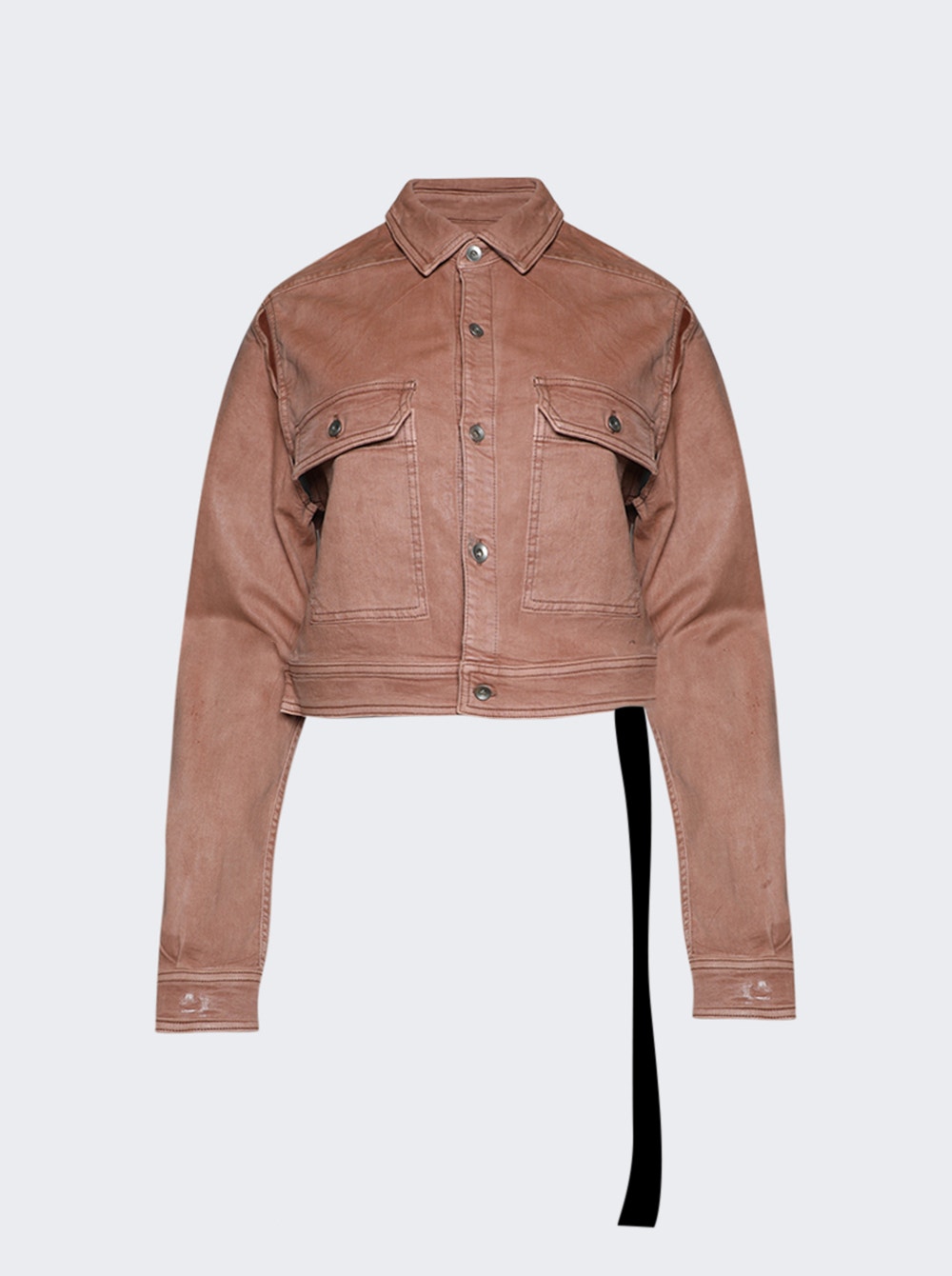 Rick Owens DRKSHDW | Cape Sleeve Cropped Shirt Jacket Dark | Pink