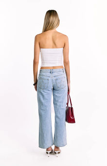 Dakota Strapless Top | White