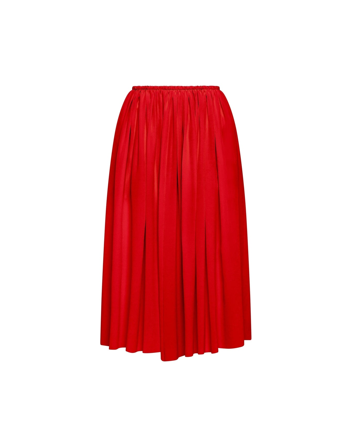 Dalia Silk Skirt | Goji Berry
