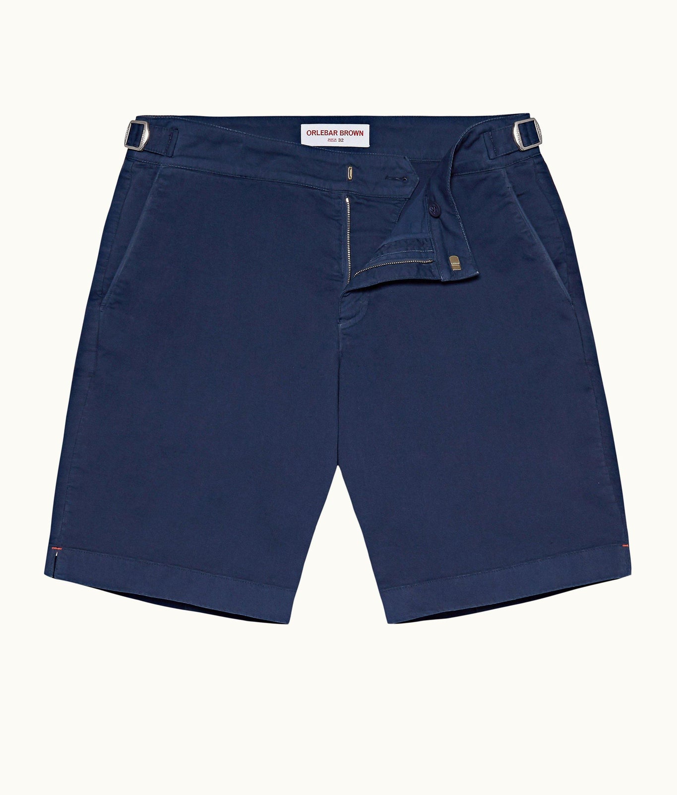 Dane Cotton Twill Longest-Length Cotton Twill Shorts | Blue Wash