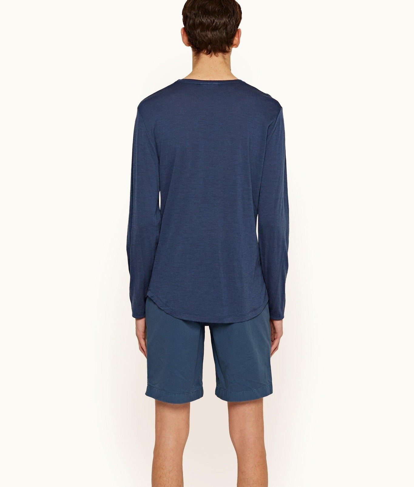 Dane Cotton Twill Longest-Length Cotton Twill Shorts | Classic Blue