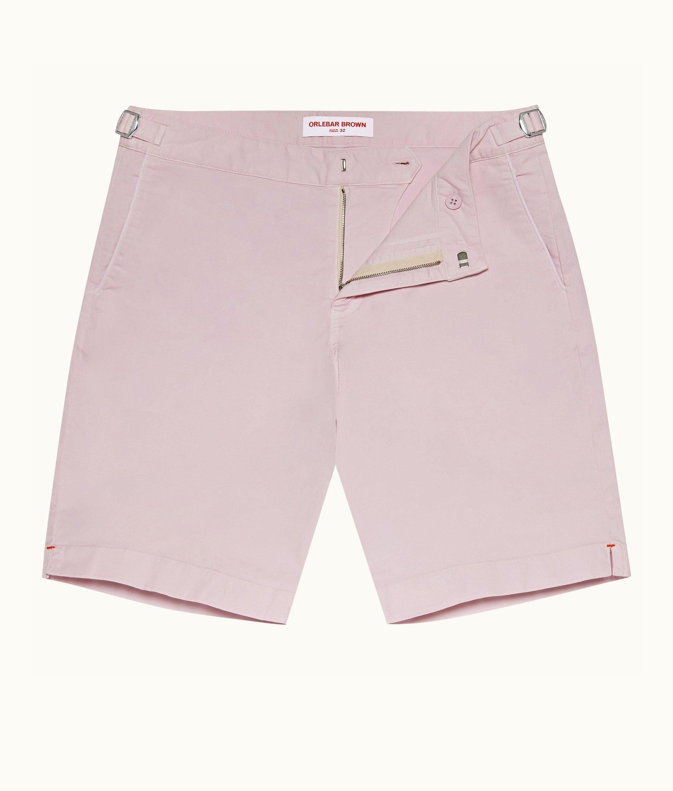 Dane Cotton Twill Longest-Length Cotton Twill Shorts | Conch Pink