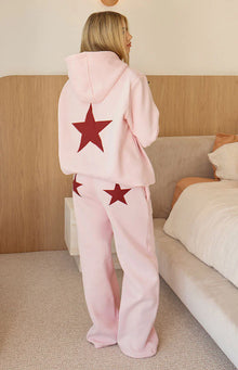 Dania Star Track Pants | Pink Burgundy