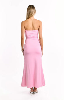 Danielle Strapless Maxi Dress | Pink