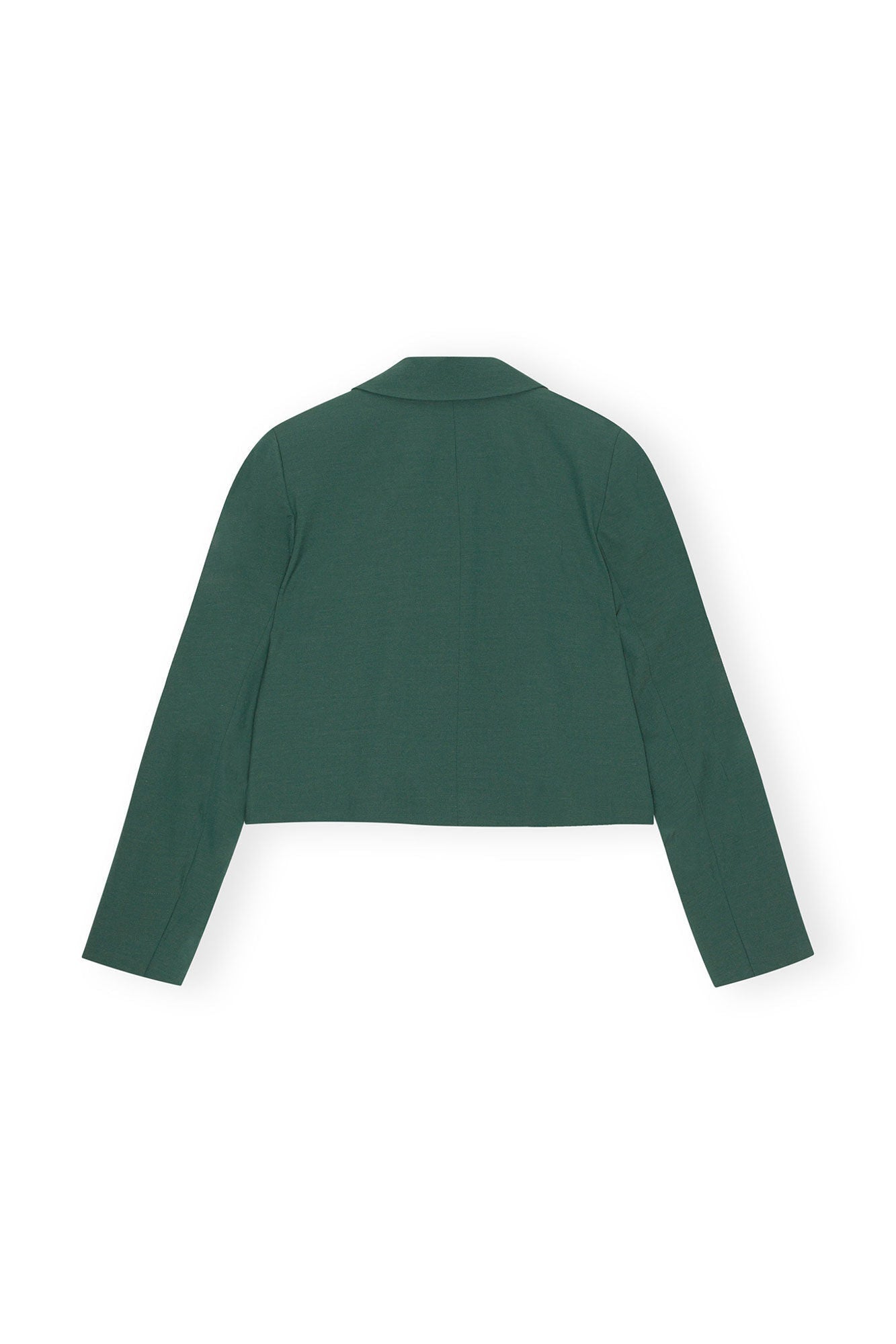 Drapey Melange Short Blazer | Trekking Green