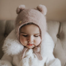 Dusty Pink Cashmere Teddy Hat