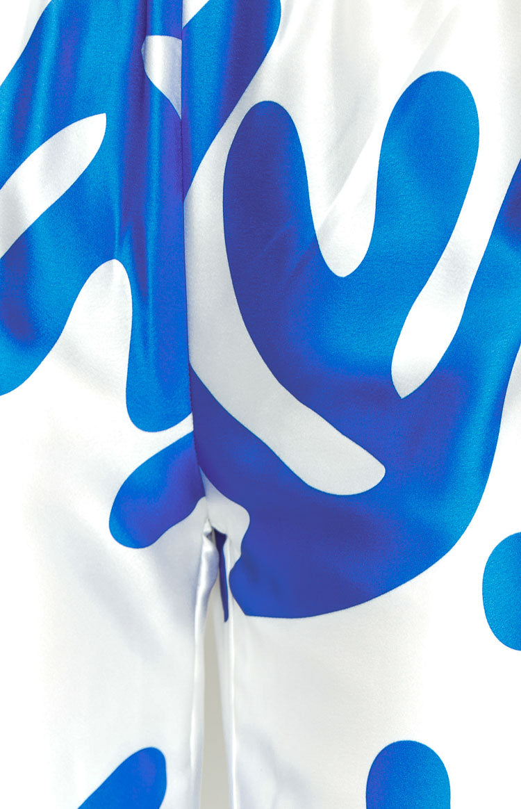 Dylan Print Pants | Blue
