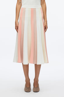 Stripe Knit Skirt | Ivory Multi
