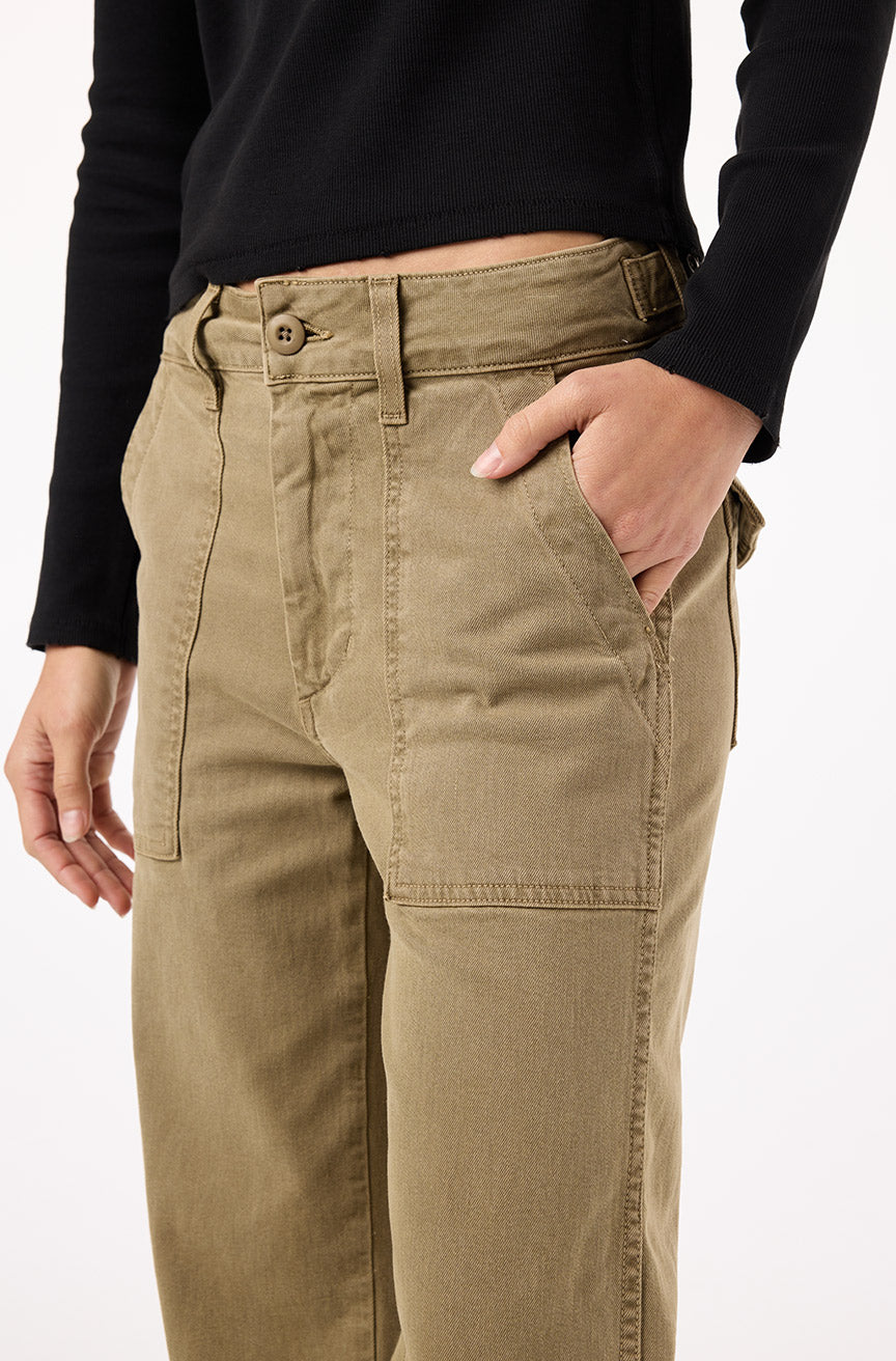 AMO Denim | Easy Army Slouch in Thyme