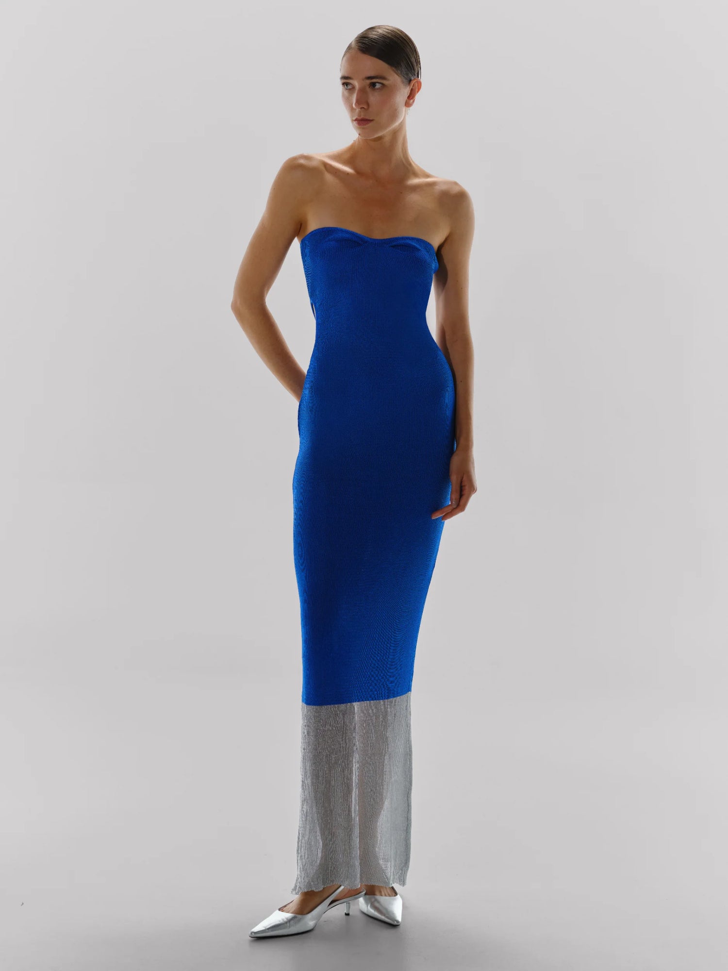 Anais Maxi Dress | Silver Night