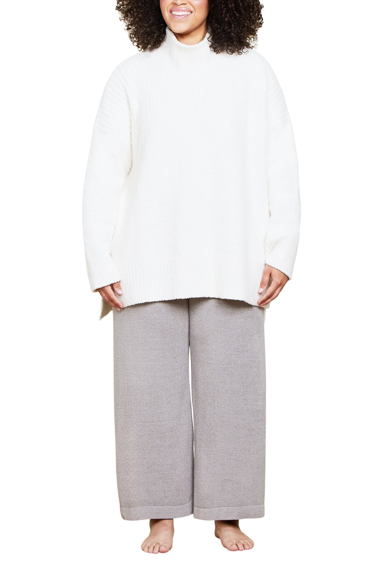 Womens | CozyChic High Low Pullover | Cream