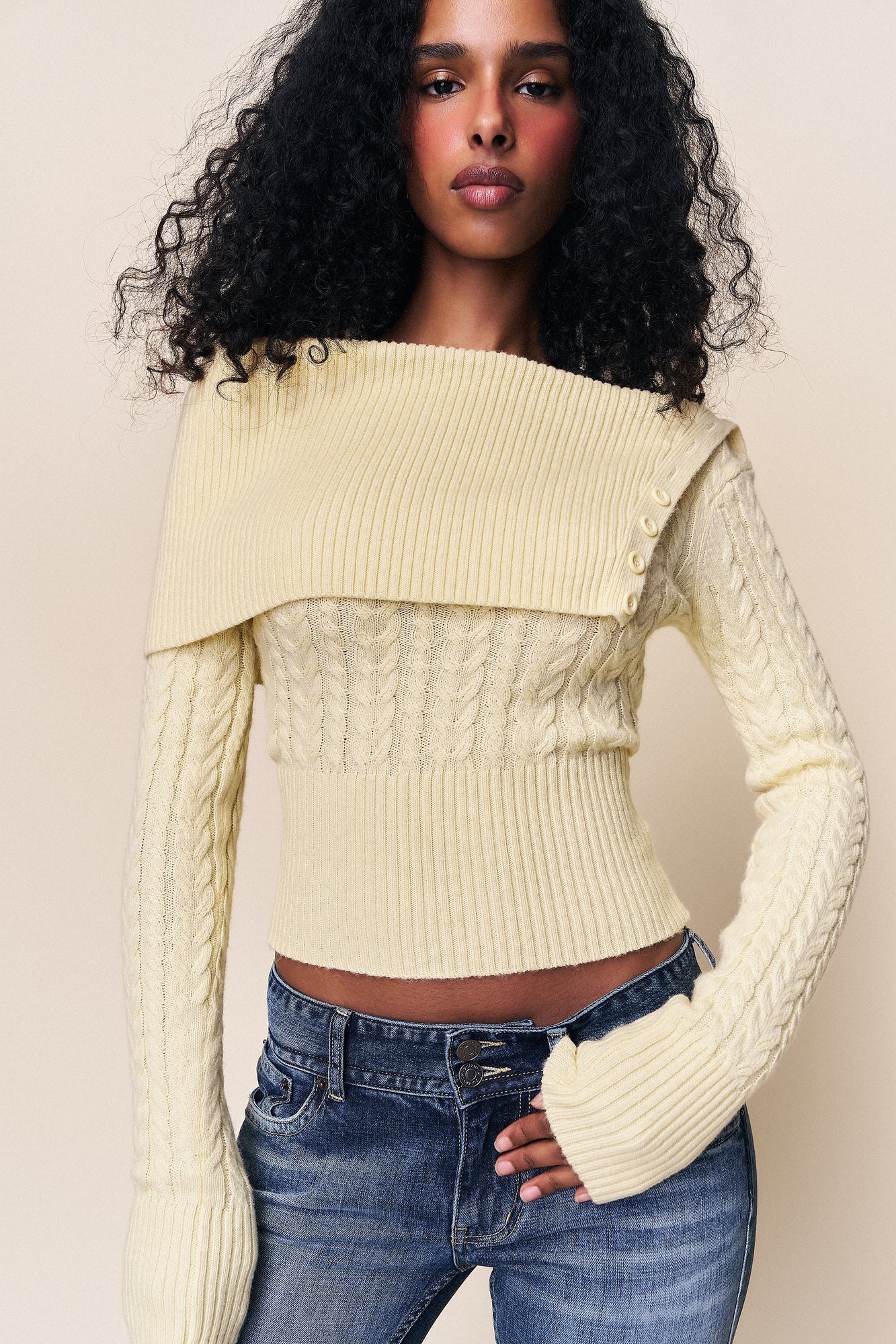 Womens | Luretta Sweater | Buttercream