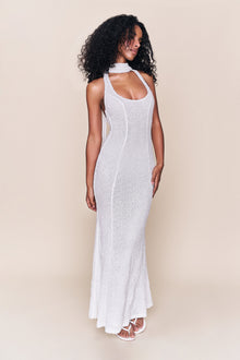 Womens | Siena Sequin Maxi Dress | Ivory