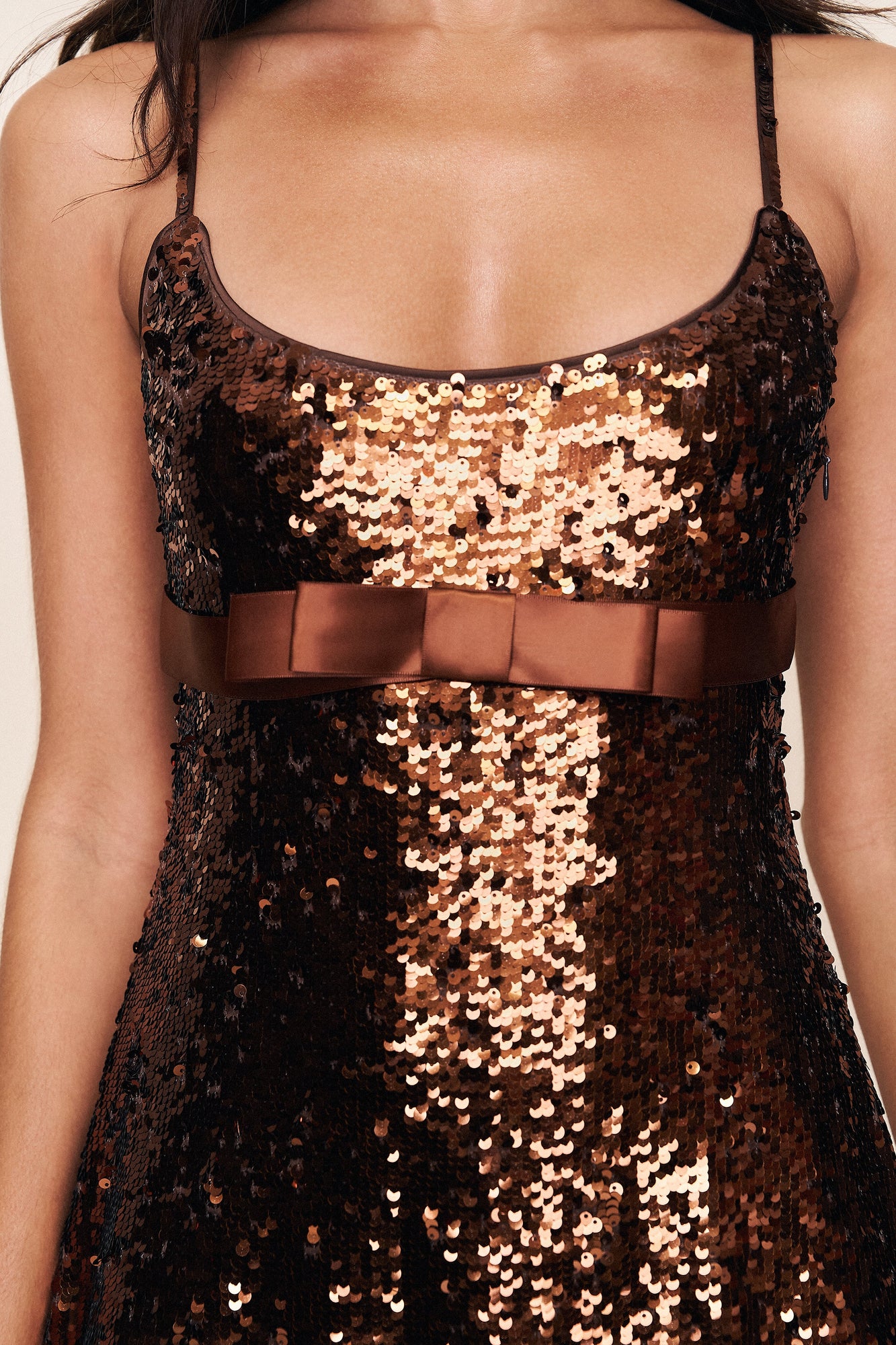 Womens | Halo Mini Dress | Brown