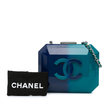 Chanel | Pre-Owned CC Ombre Acrylic Clutch on Chain | Blue