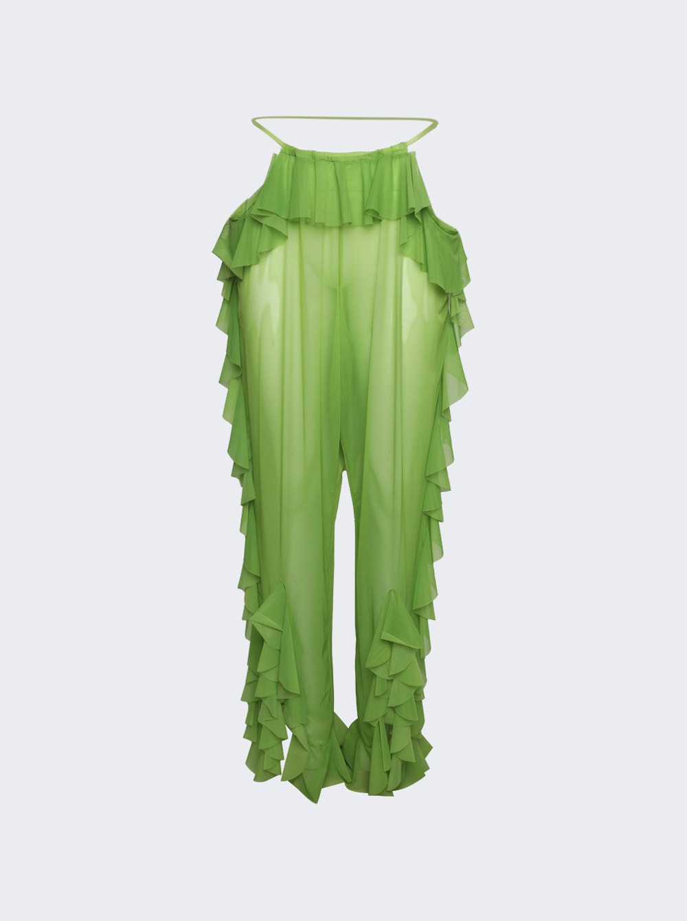 Women | Ester Manas | Mermaid Ruffled Pant | Pistachio