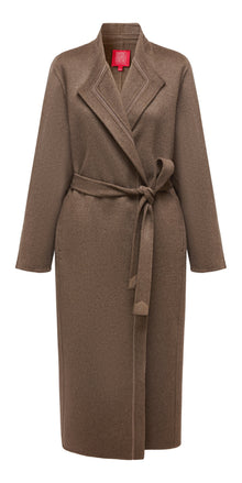 Thin-Strap Cashmere Coat | Brown