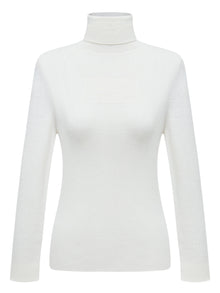 Cashmere Seamless Base Layer Top | Beige