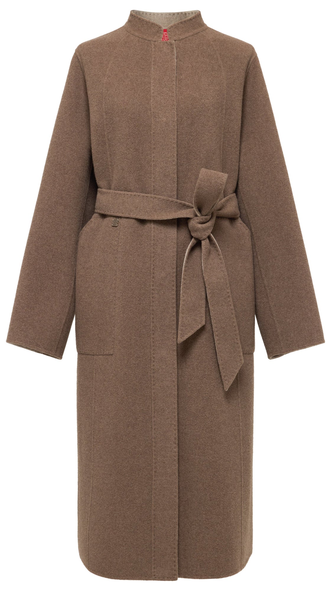 Ali Cashmere Wool-Blend Coat | Brown