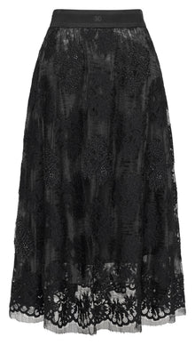 Elegant High-Waist Skirt | Black