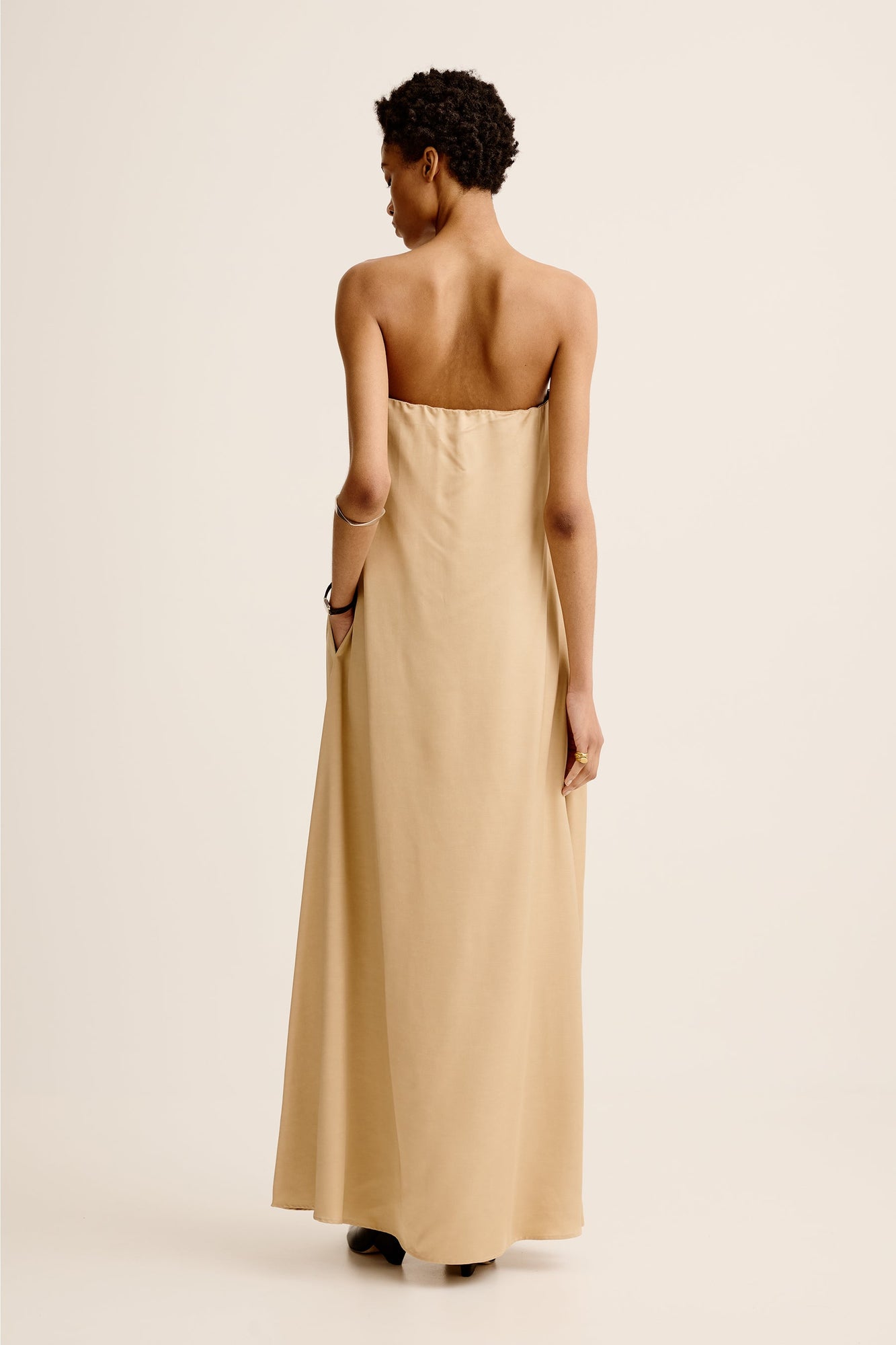 Gilded Column Dress | Gold