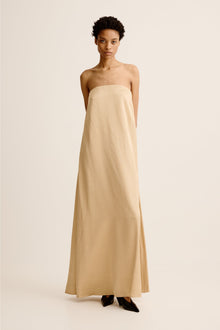 Gilded Column Dress | Gold