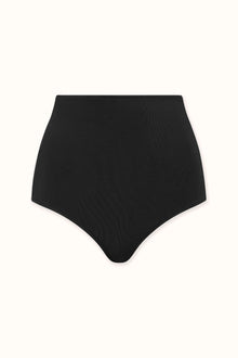 Knit High Waisted Brief | Black