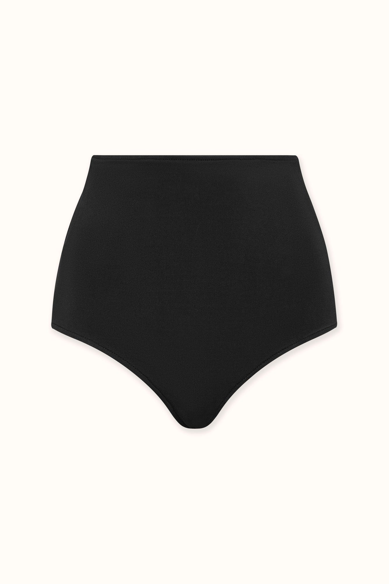Knit High Waisted Brief | Black