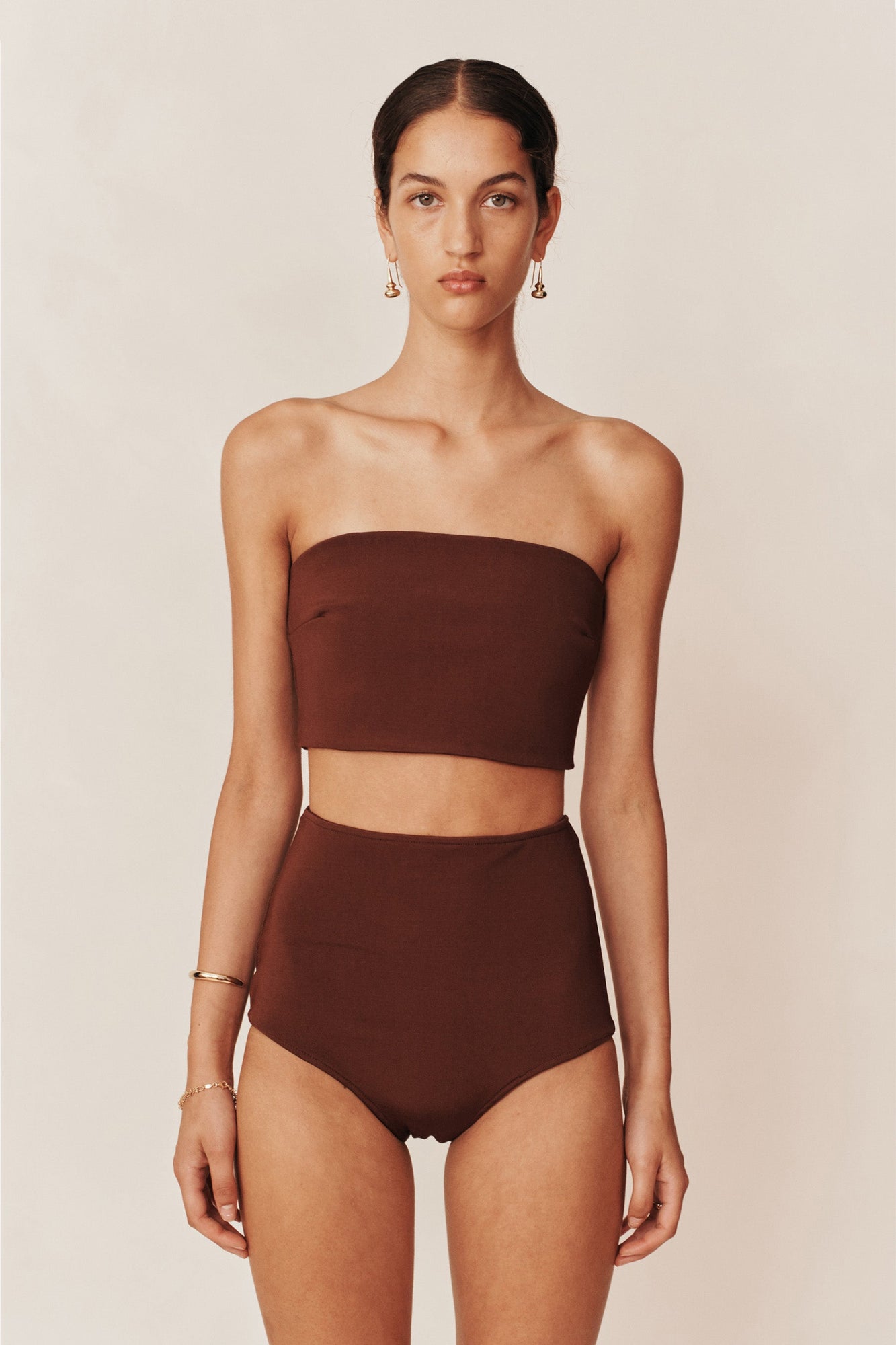 Knit Tube Top | Light Java