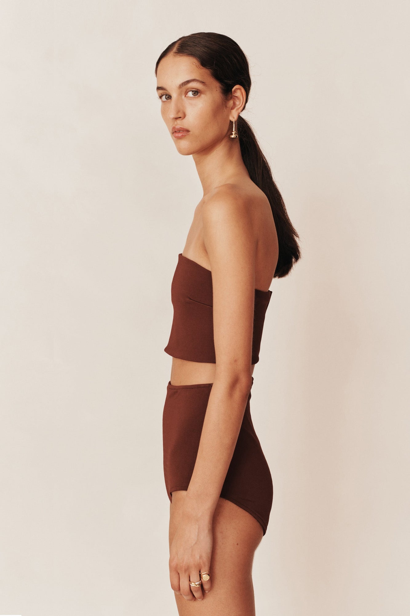 Knit Tube Top | Light Java