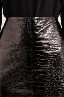 Nix Leather Skirt | Black