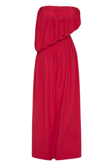 Strapless Cotton Dress with Cut Out | Ruby