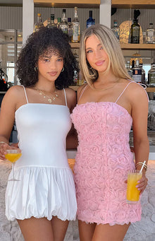 Memories Bubble Mini Dress | White