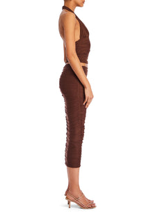 Womens | Pia Mesh Midi Skirt | Coconut