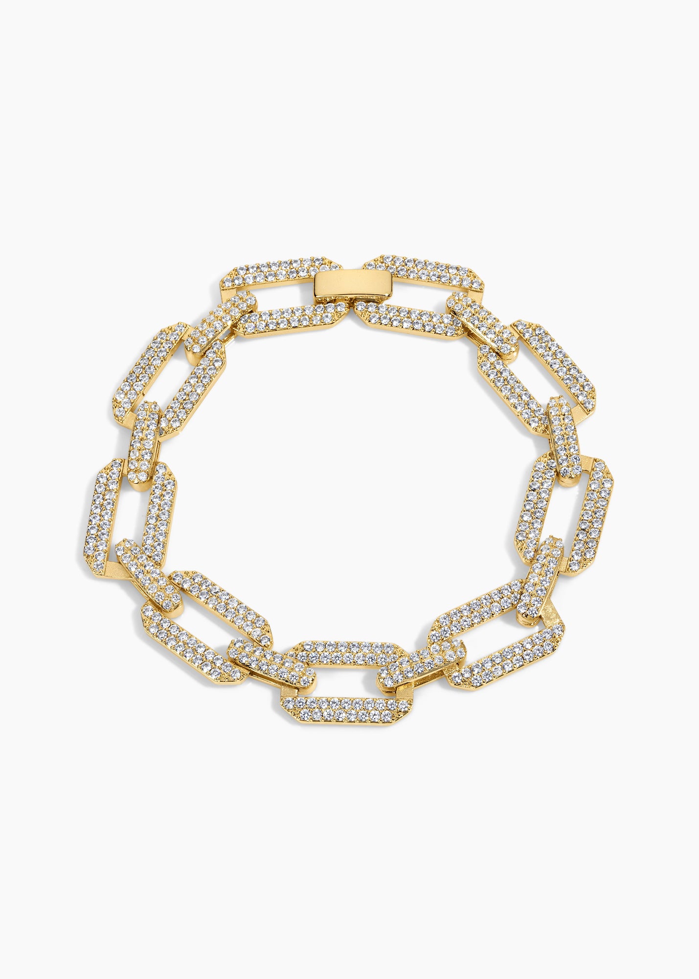 Prestige Bracelet | Clear Crystal | 14K Gold Plated
