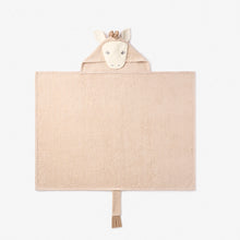 Unisex | Pony Hooded Baby Bath Wrap | Taupe