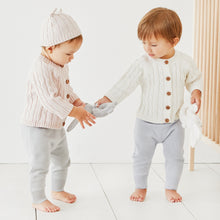 Boys | Blue Fine Knit Cotton Baby Pant | Blue