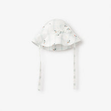 Girls | Strawberry Picnic Swiss Dot Sunhat | Aqua