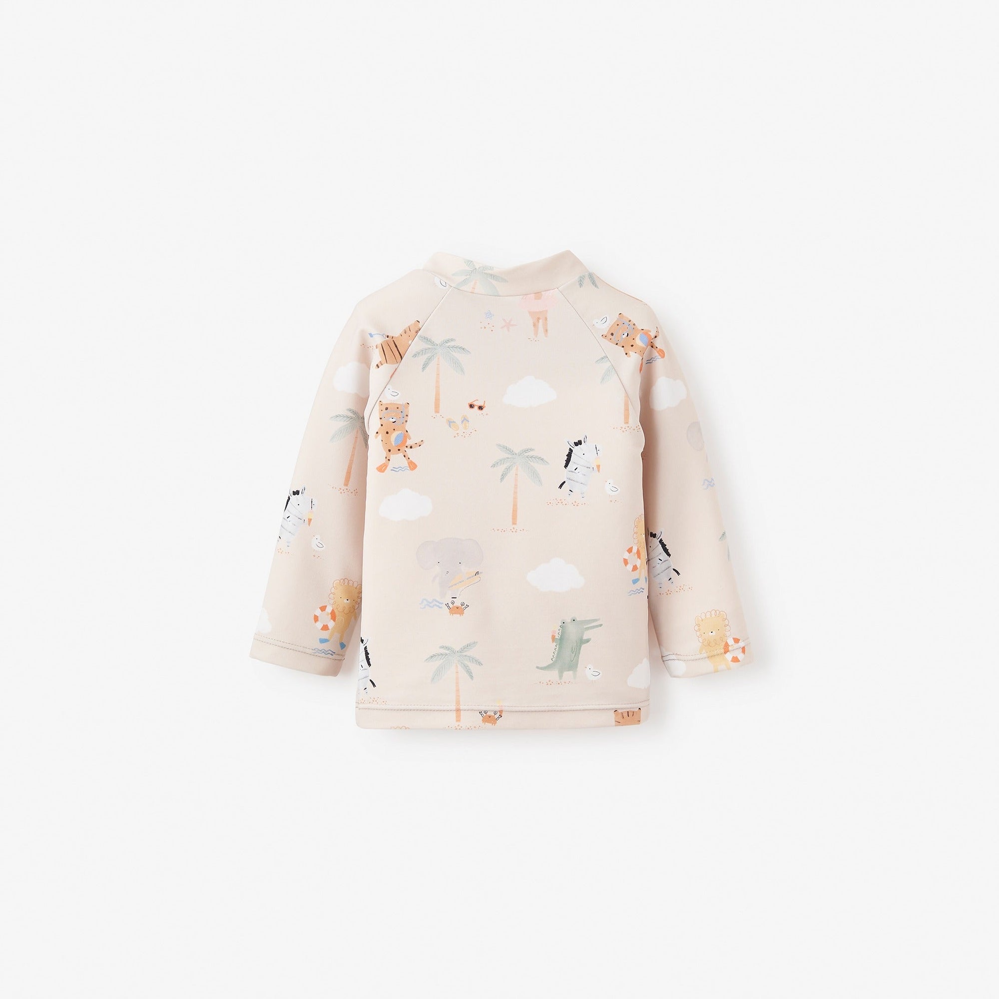 Boys | Seaside Safari Baby Rash Guard | Wheat