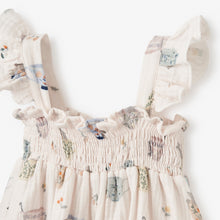 Girls | Tea Party Organic Muslin Smocked Dress w/ Bloomer | Pink
