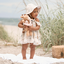 Unisex | Seaside Safari Organic Muslin Sunhat | Wheat