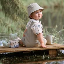 Unisex | Olive Green Linen Bucket Hat | Olive Green
