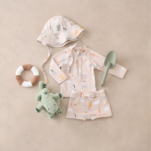 Boys | Seaside Safari Baby Rash Guard | Wheat