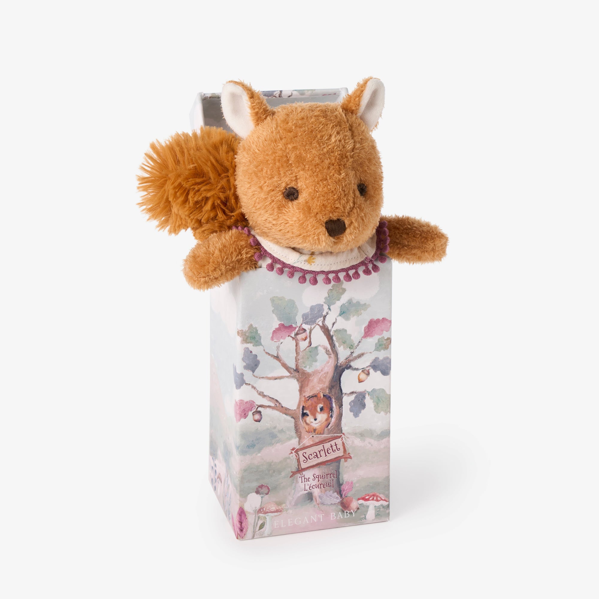Unisex | Scarlett Squirrel 10" Boxed Plush Toy | Brown