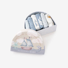 Unisex | World Explorer Non-Slip Baby Socks 6 Pk | Blue