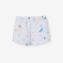Boys | Pale Blue Ocean Adventure Baby Swim Shorts | Blue